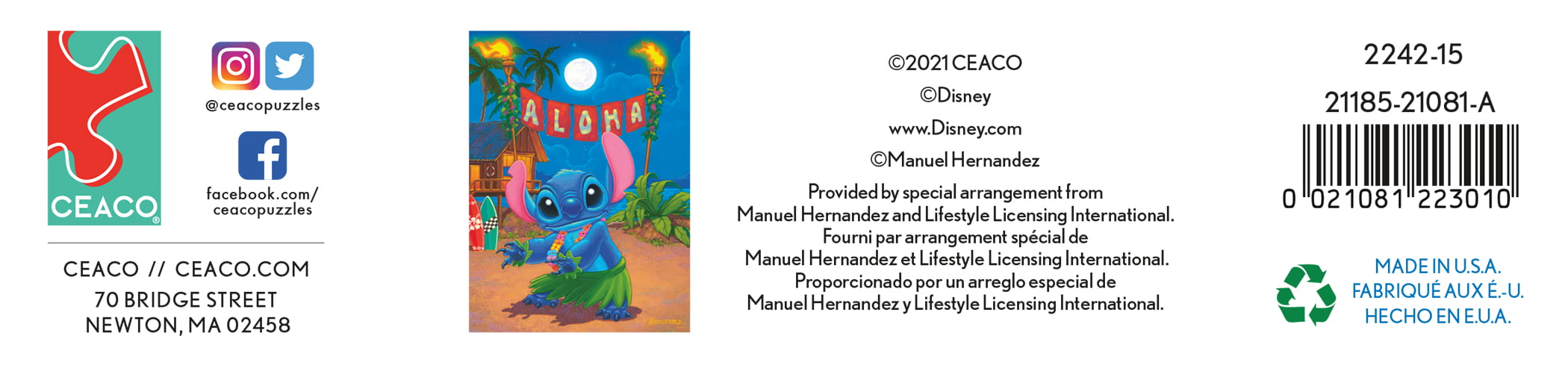 Ceaco - Disney Hula Stitch 200pc Puzzle 