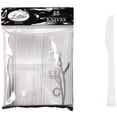 thumbnail image 1 of Lillian 1853117 Pearl Plastic Knives Cutlery Bags - Case of 24, 1 of 1
