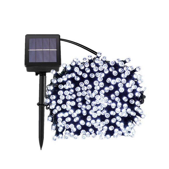 Luz Solar Cable De Luz Led Cuerda De Luz Luz De Hadas Lámpara De Cadena Decorativa Impermeable Para Patio Al Aire Libre Jardín Patio Festival Fiesta De Vacaciones 200 Led 8 Modos Cadena Minnieouse HA025259-01