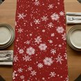 thumbnail image 4 of Red Bear Christmas Table Runner 70 Inches Long, Cotton Linen Table Runner Dresser Scarf, Xmas Tree Snowflake Fabric Tablerunners for Dining Coffee Tables Wedding Holiday Party 13"x70", 4 of 8