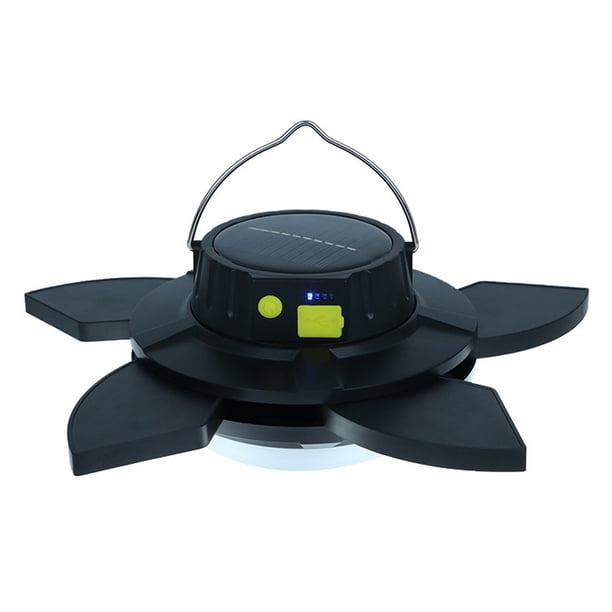 TFixol Luz solar para acampar Lámpara LED de emergencia Linterna para patio Energía portátil