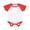 White/Red, variant on Larkwood Baby Boys/Girls Essential Short Sleeve Baseball Bodysuit