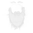 thumbnail image 4 of Sonew Santa Claus Beard Fake Mustache Beards Adjustable Elastic Rope Santa Claus Beard Set For Christmas White Fake Beard, 4 of 8