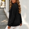 thumbnail image 5 of GUACER Womens Plus Size V-Neck Long Sleeve Tops Collared Ribbed Knit Loose Pullover Sweaters Soft Casual Fall Winter Blouses, 5 of 6