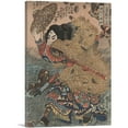 thumbnail image 1 of ARTCANVAS Yang Lin - Hero of the Suikoden Canvas Art Print by Utagawa Kuniyoshi - Size: 40" x 26" (0.75" Deep), 1 of 9