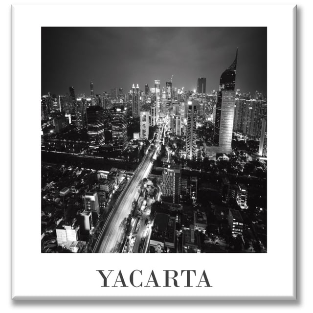 Cuadro Canva Listo Para Colgar Tipo Galería Yacarta 40X40 cm Pixtreats