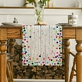 thumbnail image 5 of Sm:)e Happy Birthday Polka Dot Wood Table Runner 13x60 Inch, 5 of 7