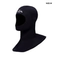 thumbnail image 4 of Sigue buceando DH-321 Gorro de buceo de nailon Capucha flexible a prueba de frío Hombres Mujeres Head Cover Surf a prueba de fugas Sombrero subacuático Deportes acuáticos Negro Línea M Irene Inevent OD002585-02B, 4 of 7
