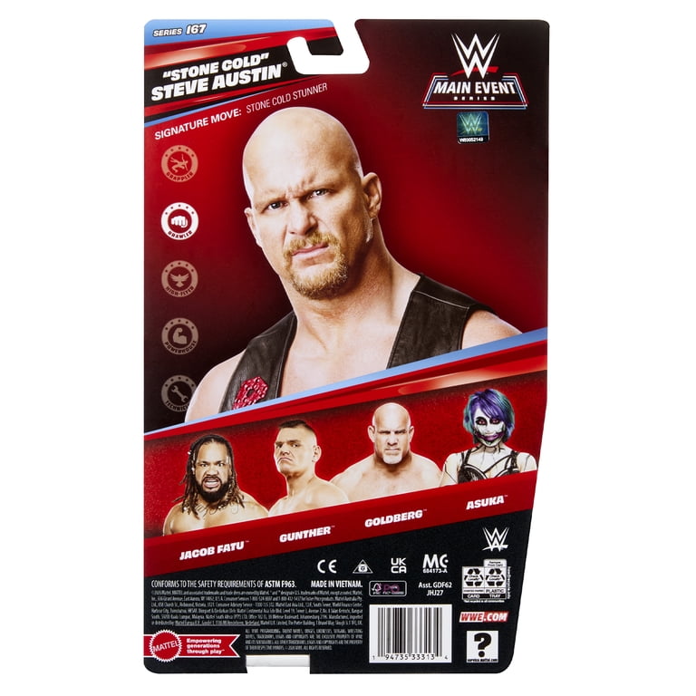 WWE “Stone Cold” Steve Austin Action Figure, Main Event Series