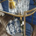thumbnail image 4 of SEI Furniture Table de Bar d'Espace Petit avec Dessus Miroir Charmant en Or, 4 of 11