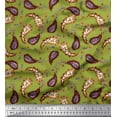 thumbnail image 1 of Soimoi Cotton Duck Fabric Leaves & Floral Paisley Print Fabric by The Yard 42 Inch Wide, 1 of 3