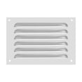 thumbnail image 1 of Cubierta de ventilación de aluminio Uxcell de 10 x 6 pulgadas, cubierta de rejilla de aire, cubierta de ventilación HVAC con lamas, tono plateado, 1 of 7