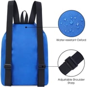 WANDF Mesh Swim Bag Beach Backpack with Wet Pocket, Waterproof Pool Bag with Full-Zip Opening for Women and Men,Drawstring Backpack for Swimming, Gym, Cruise,Waterpark Essentials(Navy Blue)