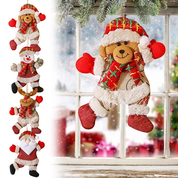 Colgante Navideño Onlyliua Figura de Papá Noel Pequeño Adorno para Árbol de Navidad