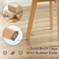 thumbnail image 4 of Ivinta Living Dining Room Accent Armchairs Set of 2 Linen Fabric Mid-Century Upholstered Side Seat Club Guest with Solid Wood Legs (Yellow), 4 of 9