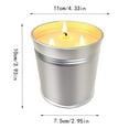 thumbnail image 2 of Outdoor Citronella Candles - Large Natural Soy Wax Candle for Home Patio - Up to 200 Hours Burn - 3 Wick Garden Candle for Summer Camping & Yard Spaces 2PCS, 2 of 8