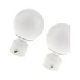 thumbnail image 2 of Langgg 2Pcs Curtain Rod Ends Drapery Pole Head for Dia. 28mm Rod Ball#White, 2 of 9