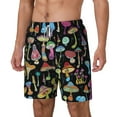 thumbnail image 2 of Balery Bright Mushrooms Mens Swim Trunks Swim Shorts for Men Quick Dry Inseam Beach Shorts with Compression Liner Pocket-XX-Large, 2 of 9