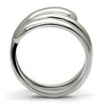 thumbnail image 4 of Womens Rings High polished (no plating) Stainless Steel Ring with No Stone TK037, 4 of 6