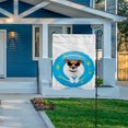 thumbnail image 6 of SKYSONIC Dog Sunbathing with Air Mattress Double-Sided Printed Garden House Sports Flag 28x40in Polyester Decorative Flags for Courtyard Garden Flowerpot, 6 of 6