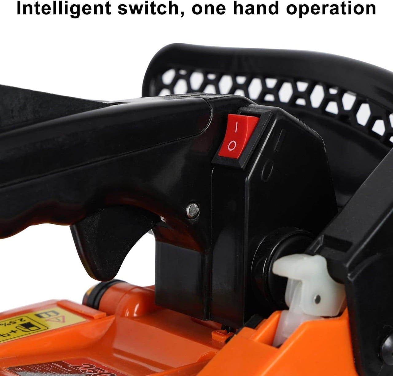 YNCE 12 Inch Top Handle Gas Chainsaw 25.4cc 2-Stroke Portable Small Gas Powered Chain Saws for Tree-climbing Tree Pruning Wood Cutting Firewood Preparation Yard Maintenance