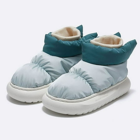 

QWZNDZGR Winter Shoes for Men Boots Slip Warm Plush Winter Slippers Women Snow Boots Waterproof Ankle Boots Chaussure Homme Mans Footwear