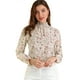 thumbnail image 1 of INSPIRE CHIC Blusa Floral Vintage Cuello Fruncido Con Volantes Manga Larga Para Mujer Blanco XL, 1 of 6