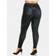 thumbnail image 4 of Talla grande 3D Impresión de encaje 3D Jeggings Rosegal Leggings de talla grande, 4 of 5