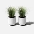 thumbnail image 6 of Veradek Mason Series Kona 10" Plastic-Stone Planter 2-Pack White, 6 of 10