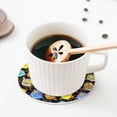 thumbnail image 4 of Kdxio Cartoon Bird Owl Funny Coasters,4 Pcs Leather Coasters,Housewarming Gifts,Protect Furniture from Water Marks Scratch and Damage, 4 of 6