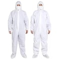 thumbnail image 1 of Traje de protección de cuerpo completo adulto blanco de bata desechable Sf de polipropileno laminado 60 G/m² brillar Electrónica, 1 of 2