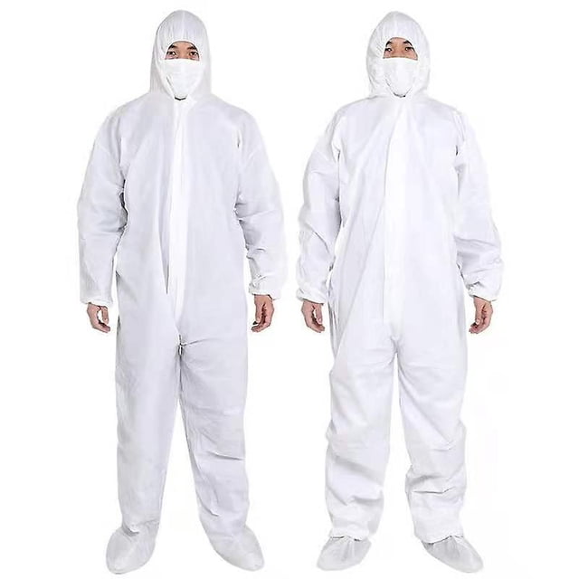 Traje de protección de cuerpo completo adulto blanco de bata desechable Sf de polipropileno laminado 60 G/m² brillar Electrónica
