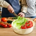 thumbnail image 5 of Double Layer Vegetable Washing Basket | Salad Spinner Alternative | Kitchen Produce Cleaner and Drainer | Food Prep Colander with Removable Strainer | Dishwasher Safe Plastic for Home Use, 5 of 5