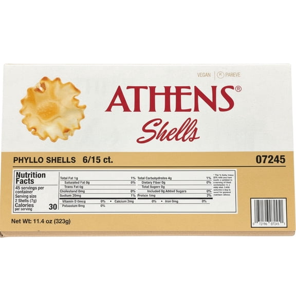 Athens Mini Fillo Shells, 90ct Box