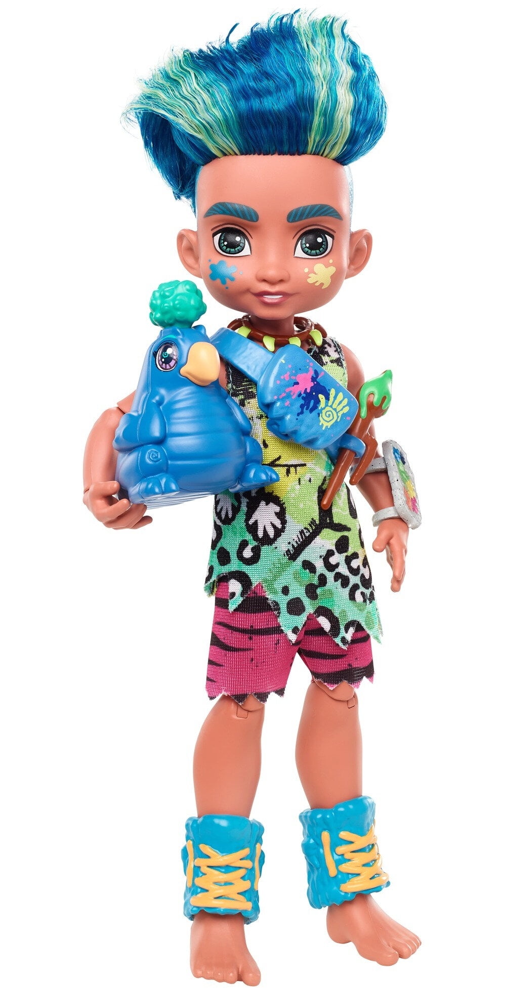 Mattel 2019 Cave Club Prehistoric Kids Slate Doll With Pet Taggy for sale online 