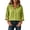 Green, variant on Button Down Shirt Collared 3/4 Sleeve Flowy Business Casual Shirts Dressy Work Travel Blouses