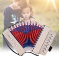 thumbnail image 2 of For Mini 10-Button Kids Accordion Toy Supports Bass Chords 14 Notes with Cleaning Cloth Educational Music Instrument for Children, 2 of 7