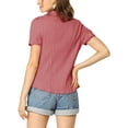 thumbnail image 3 of INSPIRE CHIC Women's Vintage Sweet Doll Collar Button Down Soft Shirt, 3 of 5