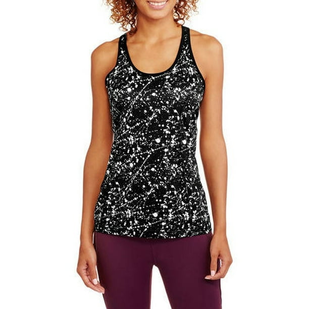Danskin Now Women's Active 2fer Tank with Mesh Detail and Strappy Bra ...