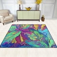 thumbnail image 3 of SKYSONIC Area Rug Pad Leaves Painting Nursery Rugs Floor Mat for Kids Playing Room Living Room Bedroom, 80 x 58 inch, 3 of 6