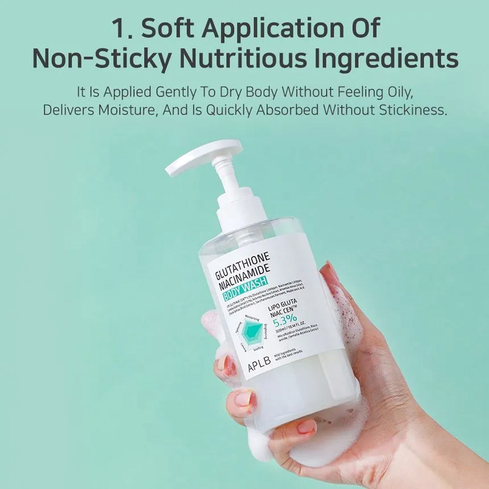 glutathione body wash APLB Glutathione Niacinamide Body Wash 300ml / 10.14 fl.oz