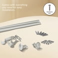 thumbnail image 5 of Ridicili 5/8" Telescoping Single Curtain Rods with Trumpet Finials,Pewter, 84"-120", 5 of 6