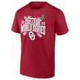 thumbnail image 2 of Men's Crimson Oklahoma Sooners 2025 NCAA Softball Women's College World Series Cut Off T-Shirt, 2 of 4