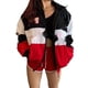 thumbnail image 2 of Otoño Invierno nueva tendencia de moda artículo hombres mujeres impreso motocicleta Chaqueta de algodón hombres mujeres chaqueta suelta Chaqueta de algodón mantener caliente, 2 of 5