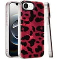 thumbnail image 5 of Case For Apple iPhone 16 Pro Max Glitter Leopard, Fashion Design Animal Skin Print Slim IMD TPU Dual Layer Shockproof Protective Phone Cover for iPhone 16 Pro Max Red Leopard, 5 of 9