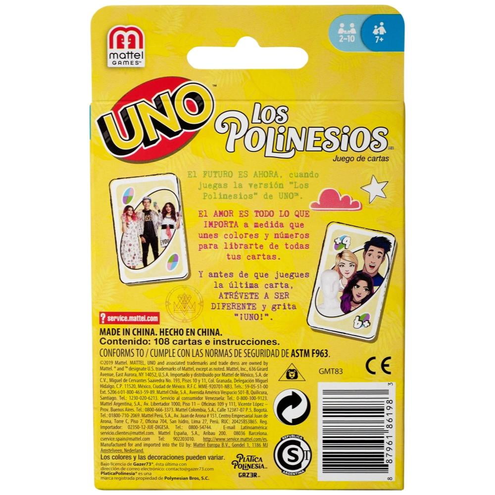 Juego de Cartas MATTEL UNO Los Polinesios Walmart en línea