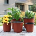 thumbnail image 1 of Flmtop 50Pcs Flower Pot Practical Easy-cleaning Sturdy Plant Nursery Container for Decoration, 1 of 9
