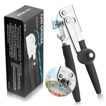 Commercial Can Opener Manual Heavy Duty Stainless Steel Handheld Smooth Edge Can Opener for Seniors for Kitchen