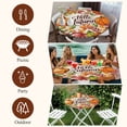thumbnail image 7 of Orange Pumpkins Round Tablecloth, Fitted Table Cover with Elastic for 55"-60" Round Tables, Farmhouse Rustic Watercolor Botanical Table Cloth Outdoor Indoor Dinning Party Waterproof Tablecloths, 7 of 7