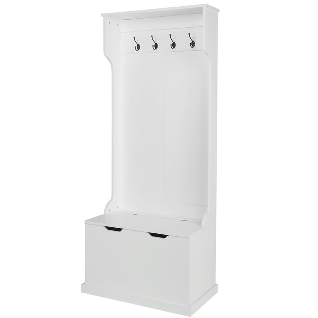 GoDecor Hall Tree with Storage Bench and Large Drawer, Entryway Bench